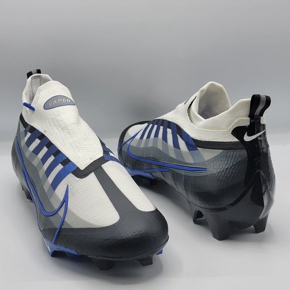Nike Vapor Edge Elite 360 Flyknit Football Cleats Black Blue Mens Size 14 NEW main image 10